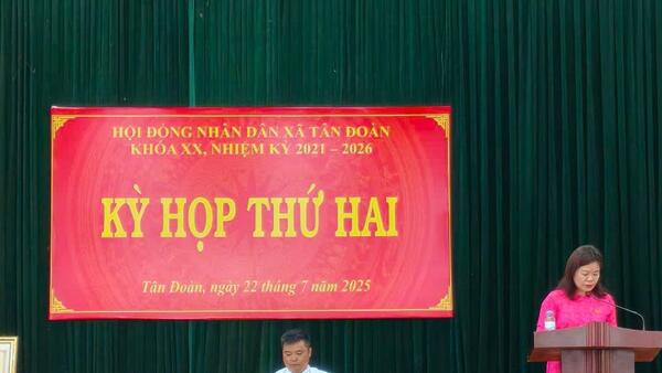 HĐND xã Tân Đoàn tổ chức kỳ họp thứ Hai, HĐND xã khoá XX, nhiệm kỳ 2021-2026