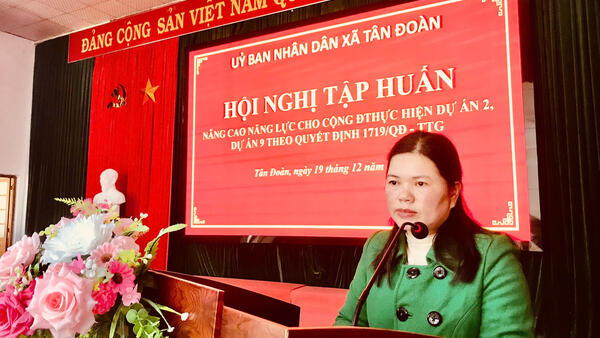 Hội nghị tập huấn nâng cao năng lực cho cộng đồng thực hiện dự án 2, dự án 9 theo quyết định 1719/QĐ-TTg của Thủ tướng Chính phủ