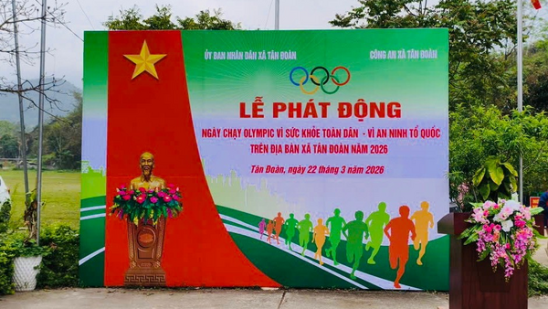 UBND xã Tân Đoàn tổ chức “Ngày chạy Olympic – Vì sức khỏe toàn dân – Vì An ninh Tổ quốc”