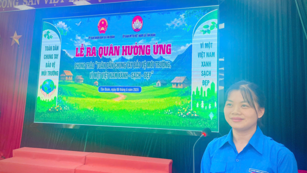XÃ TÂN ĐOÀN TỔ CHỨC LỄ PHÁT ĐỘNG PHONG TRÀO “TOÀN DÂN CHUNG TAY BẢO VỆ MÔI TRƯỜNG, VÌ MỘT VIỆT NAM XANH - SẠCH - ĐẸP”