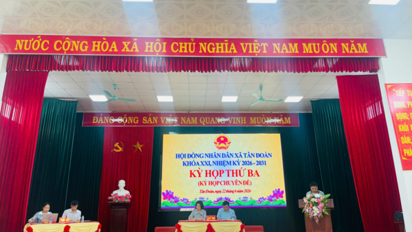 HĐND xã Tân Đoàn thông qua Nghị quyết về sắp xếp thôn trên địa bàn xã năm 2026