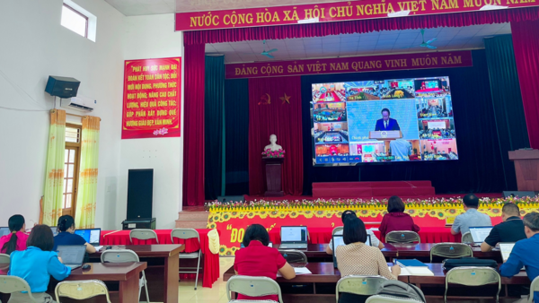 XÃ TÂN ĐOÀN DỰ HỘI NGHỊ TỔNG KẾT NĂM HỌC 2025–2026, TRIỂN KHAI NHIỆM VỤ NĂM HỌC 2026–2027