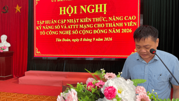 XÃ TÂN ĐOÀN TỔ CHỨC TẬP HUẤN NÂNG CAO KỸ NĂNG SỐ VÀ AN TOÀN THÔNG TIN MẠNG NĂM 2026