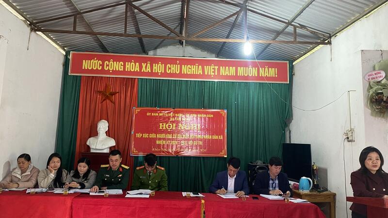 Hội nghị tiếp xúc giữa người ứng cử Đại biểu HĐND xã Tân Đoàn nhiệm kỳ 2026-2031 với cử tri